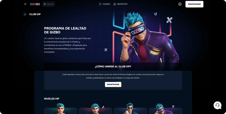 GIZBO screen